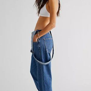Free People Ziggy Overall in Saphire Blue